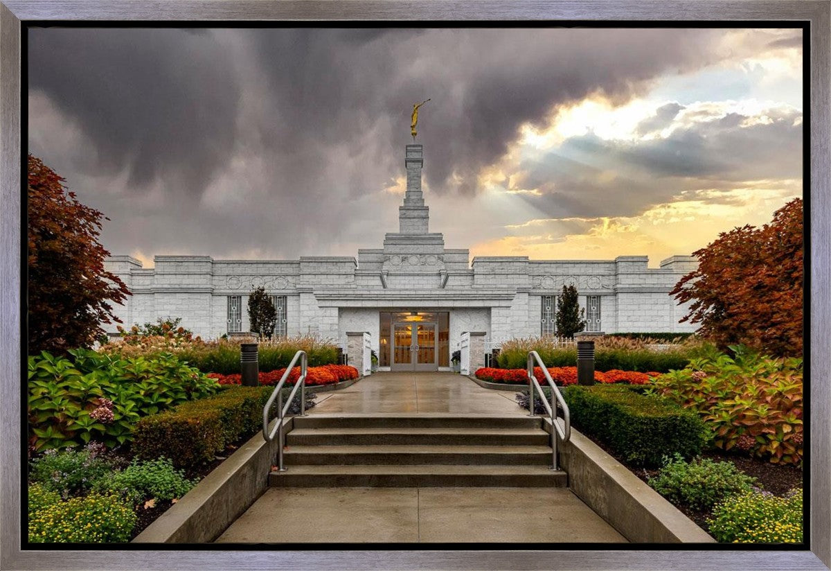 Detroit Temple Radiant Beams Gallery Wrap