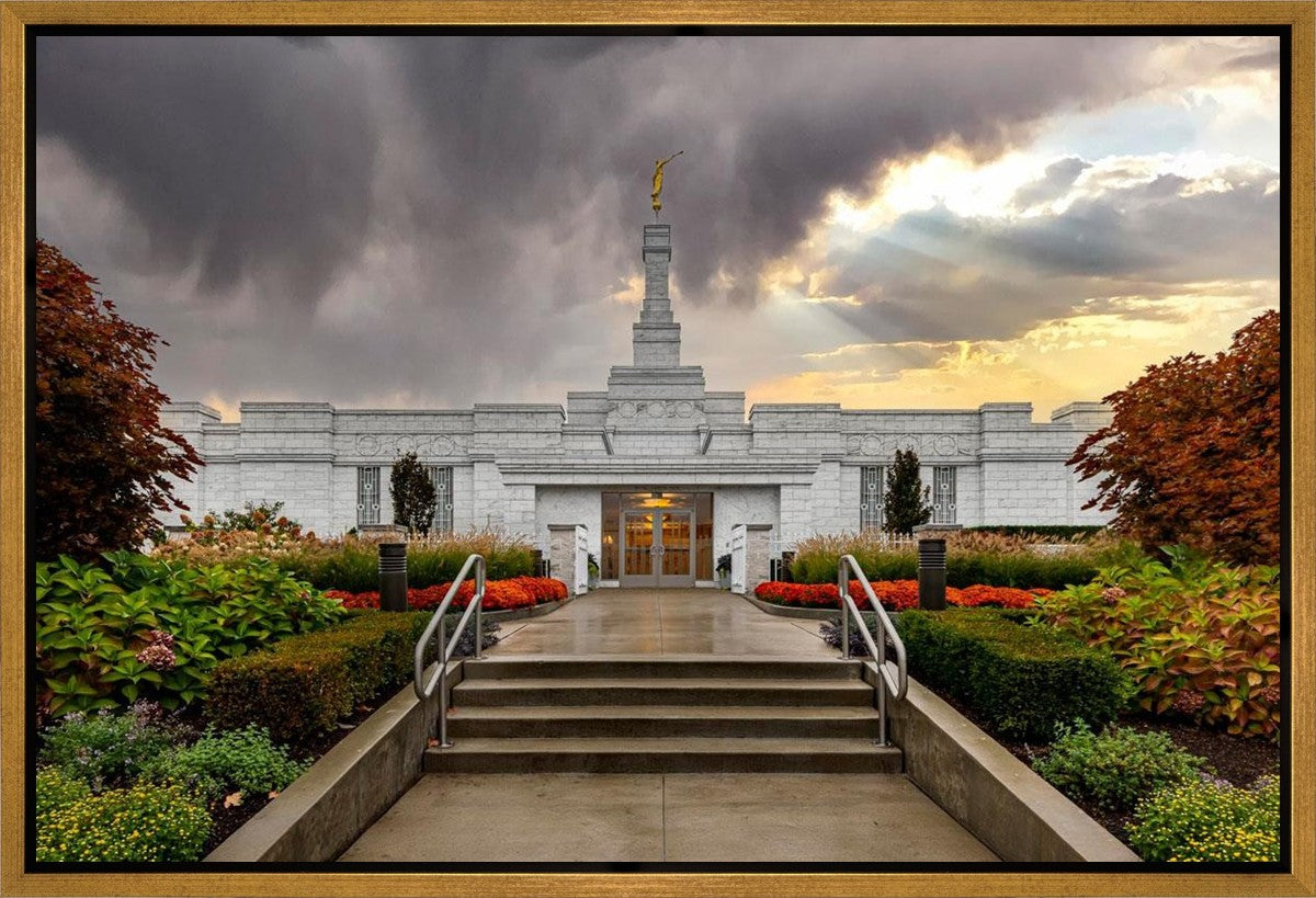 Detroit Temple Radiant Beams Gallery Wrap