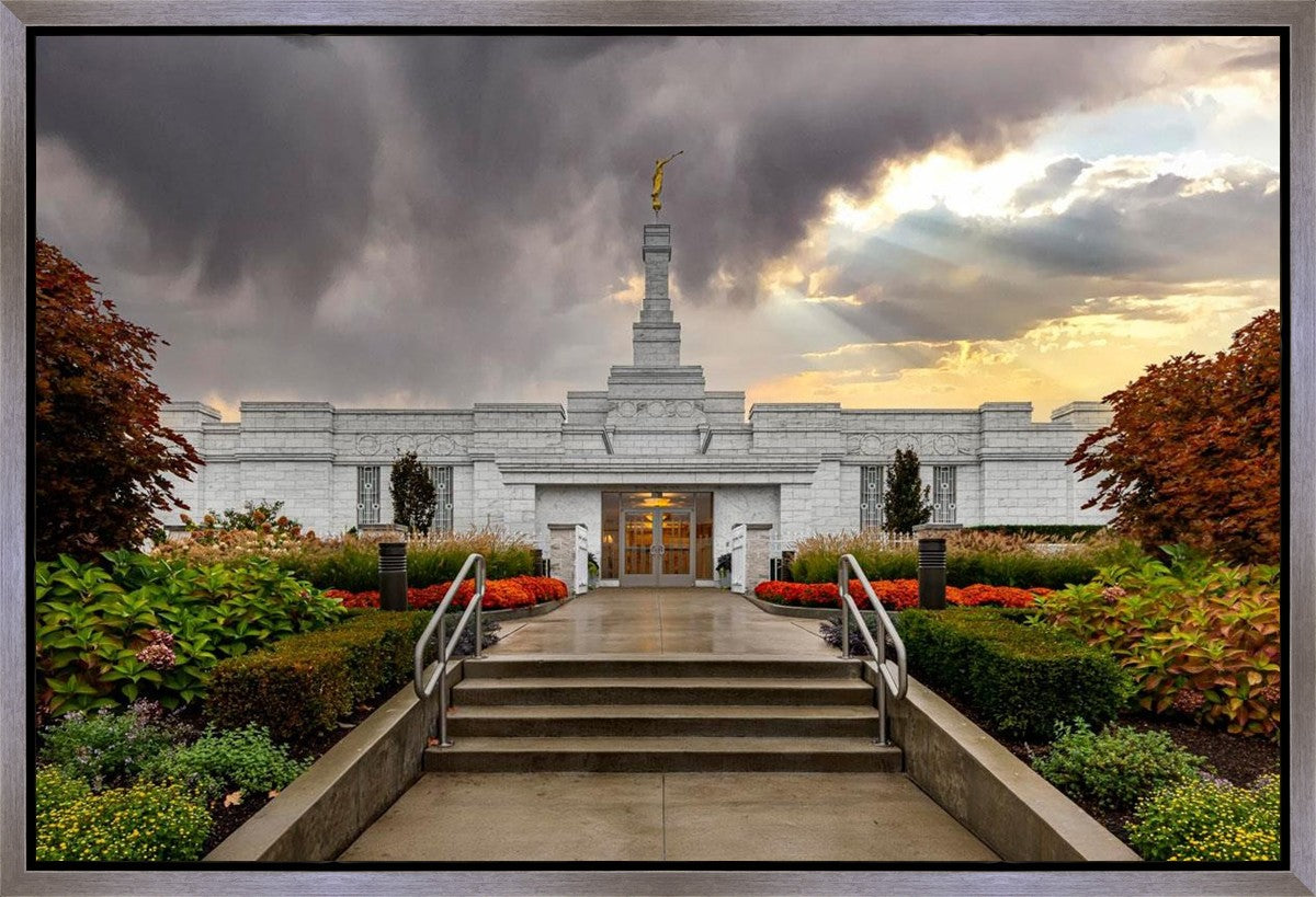 Detroit Temple Radiant Beams Gallery Wrap