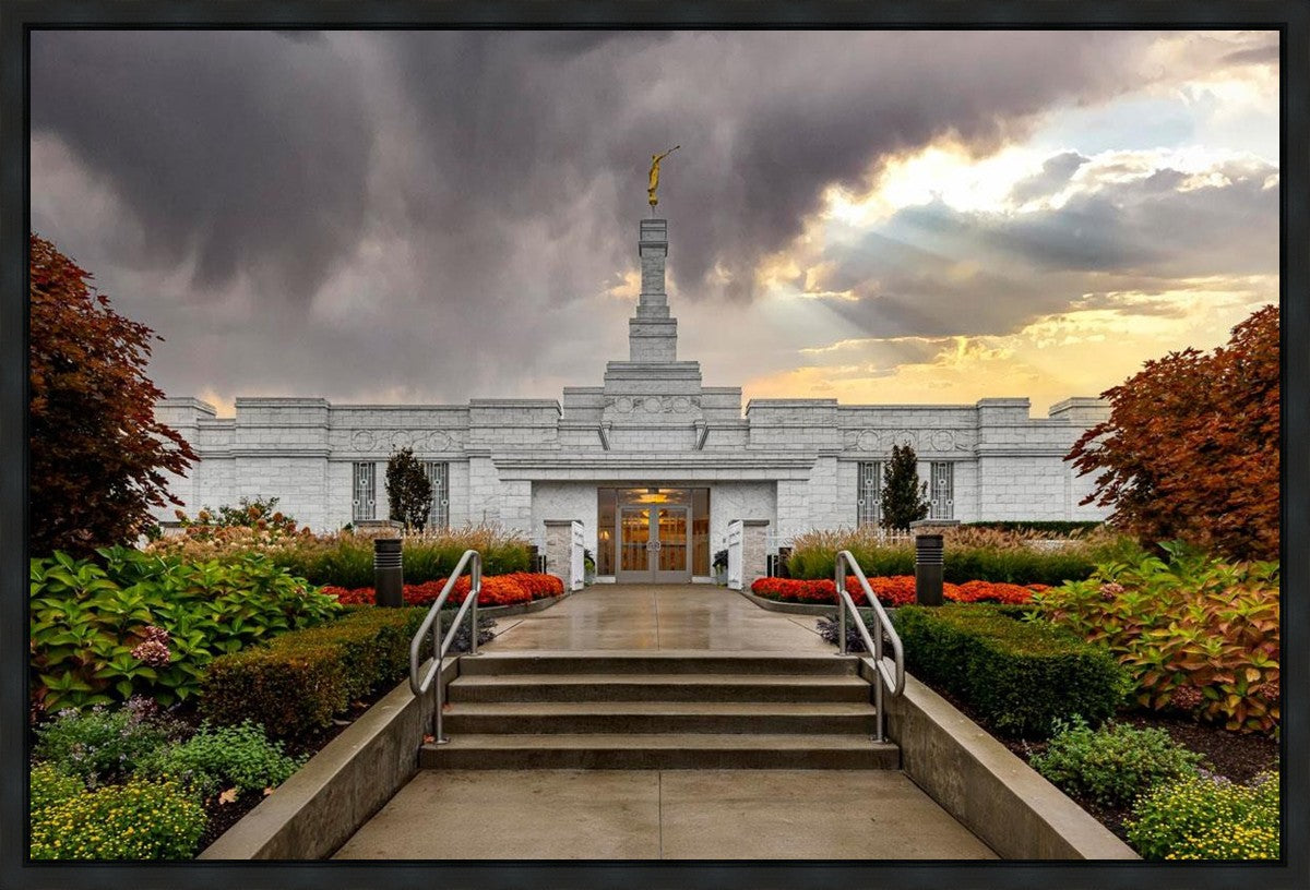 Detroit Temple Radiant Beams Gallery Wrap
