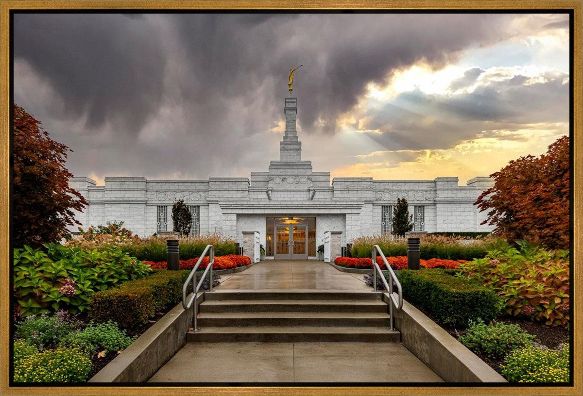 Detroit Temple Radiant Beams Gallery Wrap