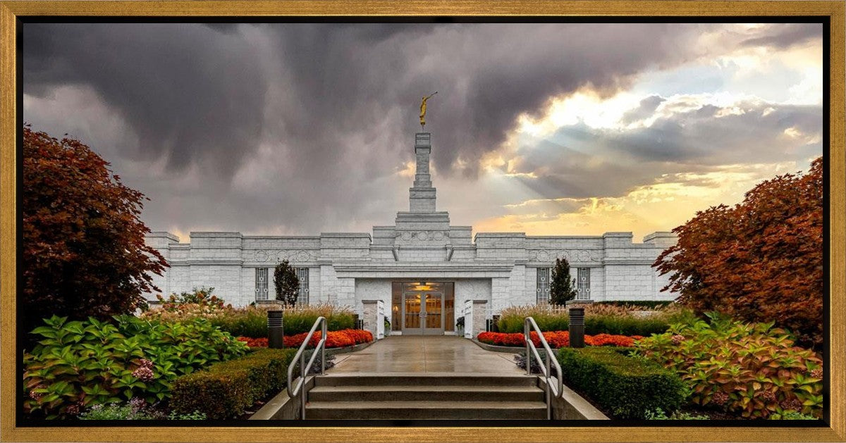 Detroit Temple Radiant Beams Gallery Wrap