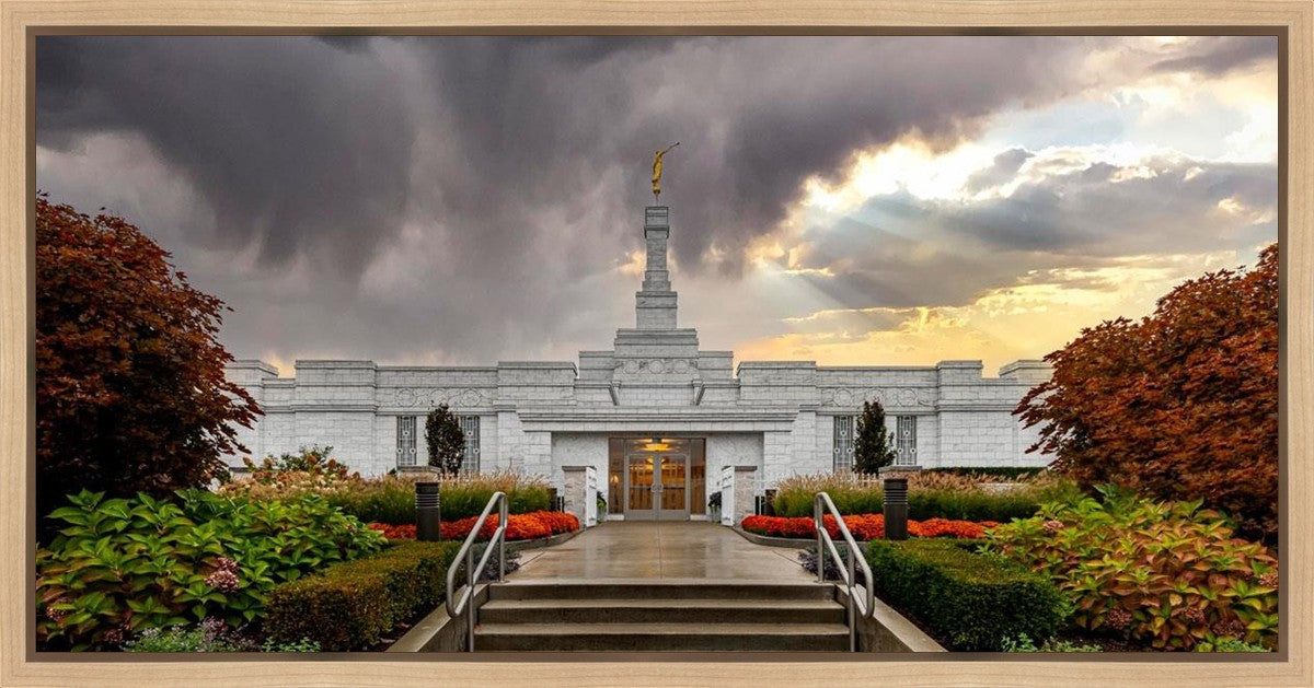 Detroit Temple Radiant Beams Gallery Wrap