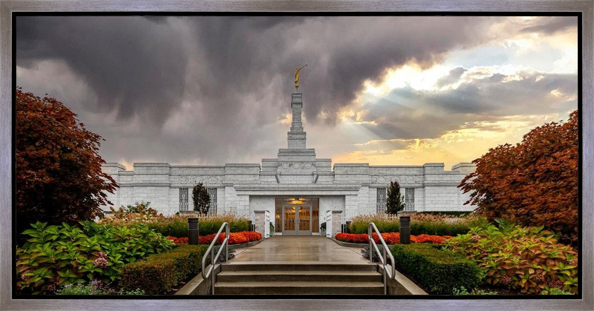 Detroit Temple Radiant Beams Gallery Wrap
