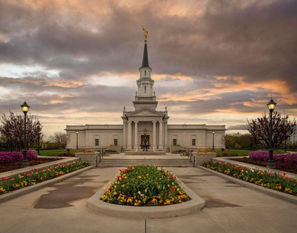 Hartford Temple Spring Storms Gallery Wrap
