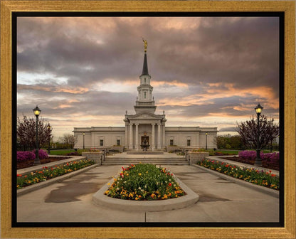 Hartford Temple Spring Storms Gallery Wrap