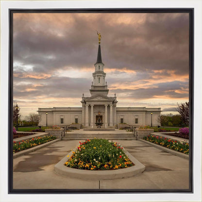 Hartford Temple Spring Storms Gallery Wrap