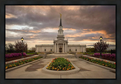 Hartford Temple Spring Storms Gallery Wrap