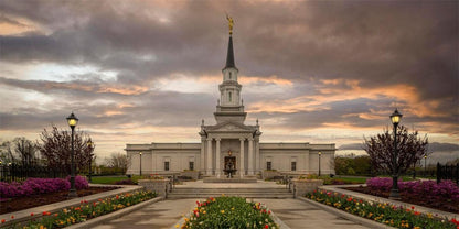 Hartford Temple Spring Storms Gallery Wrap