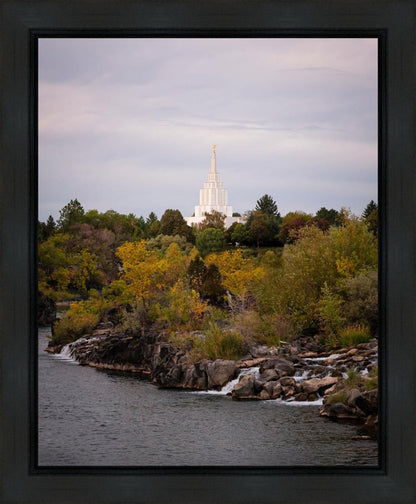 Idaho Falls Temple Colorful Snake River Gallery Wrap