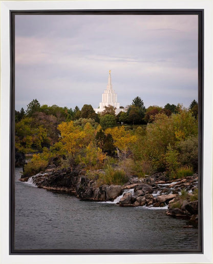Idaho Falls Temple Colorful Snake River Gallery Wrap