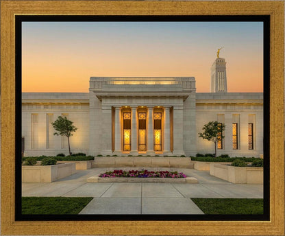 Indianapolis Temple Pillars Of Light Gallery Wrap