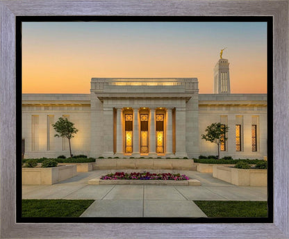 Indianapolis Temple Pillars Of Light Gallery Wrap