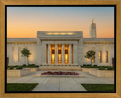 Indianapolis Temple Pillars Of Light Gallery Wrap