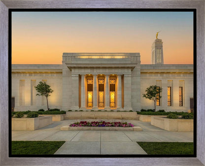 Indianapolis Temple Pillars Of Light Gallery Wrap