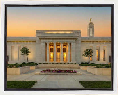 Indianapolis Temple Pillars Of Light Gallery Wrap