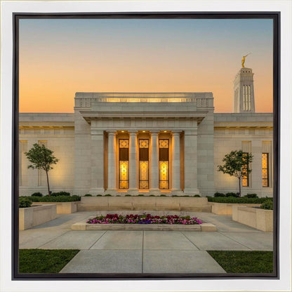 Indianapolis Temple Pillars Of Light Gallery Wrap