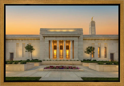 Indianapolis Temple Pillars Of Light Gallery Wrap
