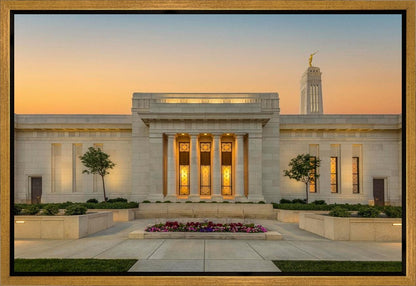 Indianapolis Temple Pillars Of Light Gallery Wrap