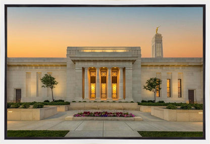 Indianapolis Temple Pillars Of Light Gallery Wrap