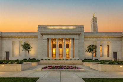 Indianapolis Temple Pillars Of Light Gallery Wrap