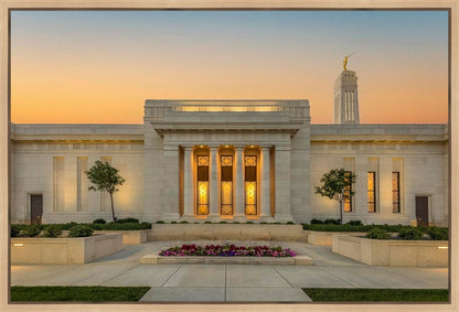 Indianapolis Temple Pillars Of Light Gallery Wrap