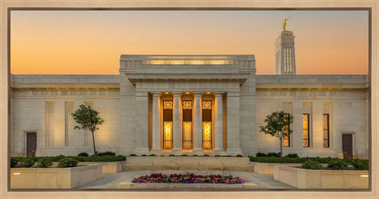 Indianapolis Temple Pillars Of Light Gallery Wrap