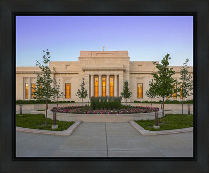 Indianapolis Temple Sunset Gallery Wrap