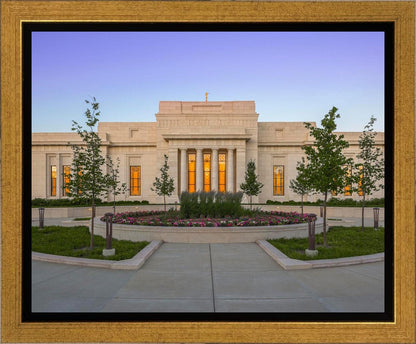 Indianapolis Temple Sunset Gallery Wrap