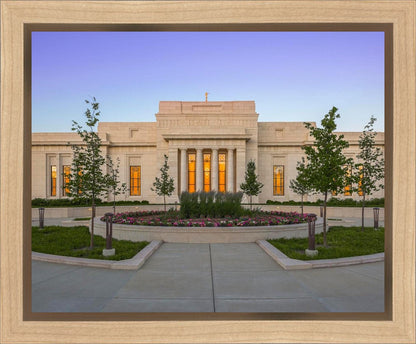 Indianapolis Temple Sunset Gallery Wrap