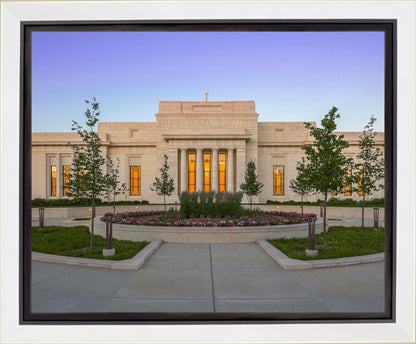 Indianapolis Temple Sunset Gallery Wrap
