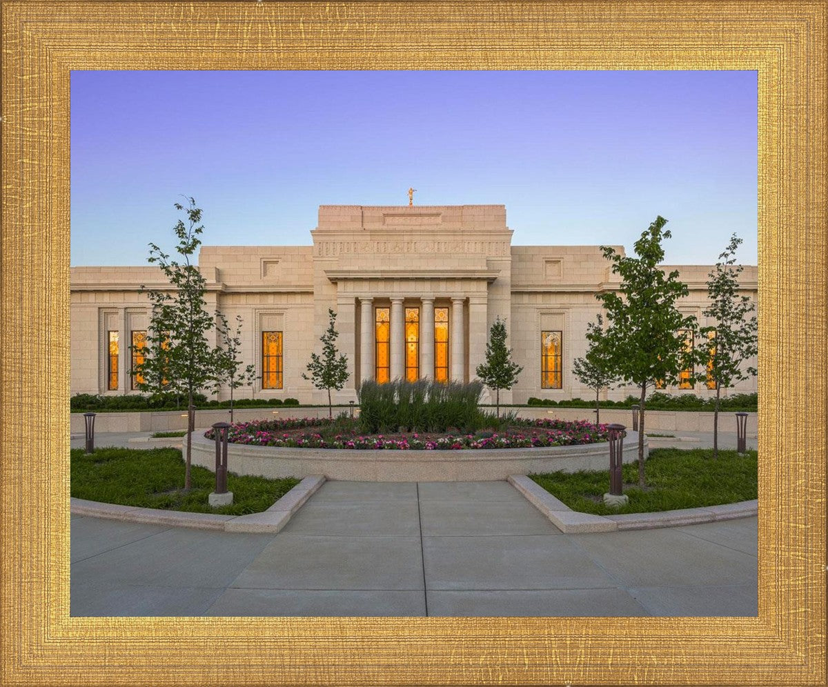Indianapolis Temple Sunset