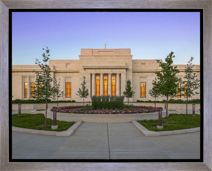 Indianapolis Temple Sunset Gallery Wrap