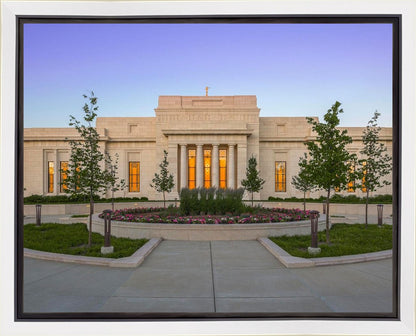 Indianapolis Temple Sunset Gallery Wrap