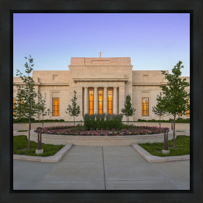 Indianapolis Temple Sunset Gallery Wrap
