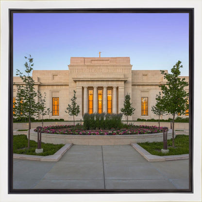 Indianapolis Temple Sunset Gallery Wrap