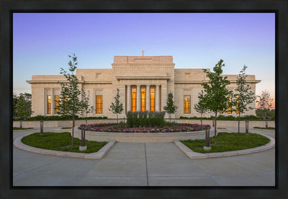 Indianapolis Temple Sunset Gallery Wrap