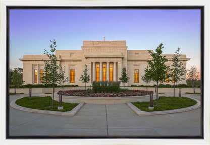 Indianapolis Temple Sunset Gallery Wrap