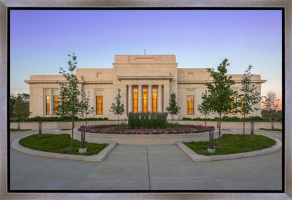 Indianapolis Temple Sunset Gallery Wrap