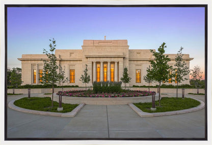 Indianapolis Temple Sunset Gallery Wrap