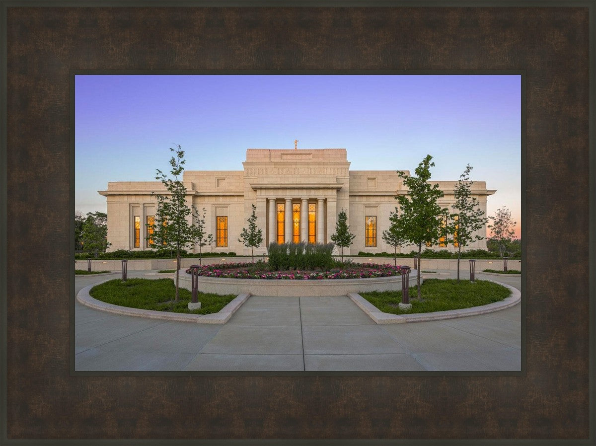 Indianapolis Temple Sunset