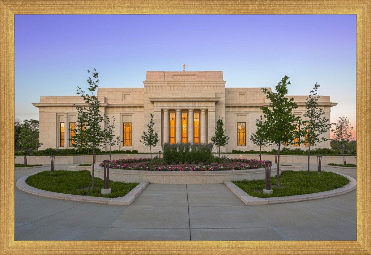 Indianapolis Temple Sunset