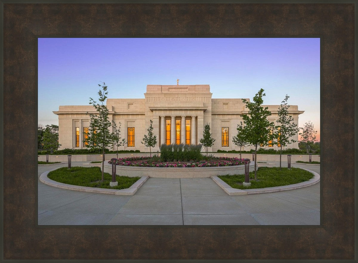 Indianapolis Temple Sunset