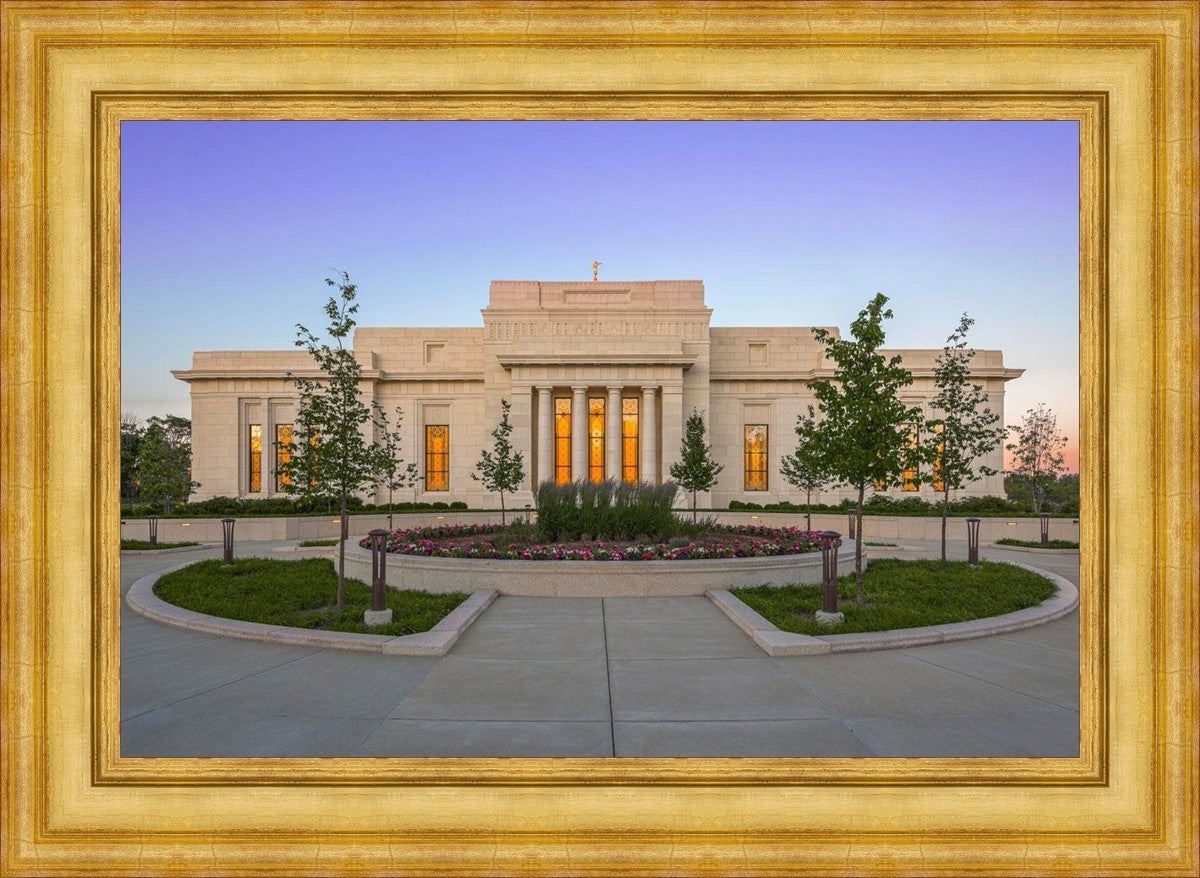 Indianapolis Temple Sunset