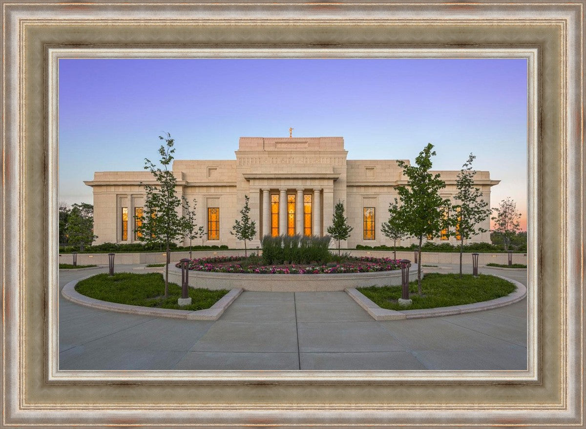 Indianapolis Temple Sunset