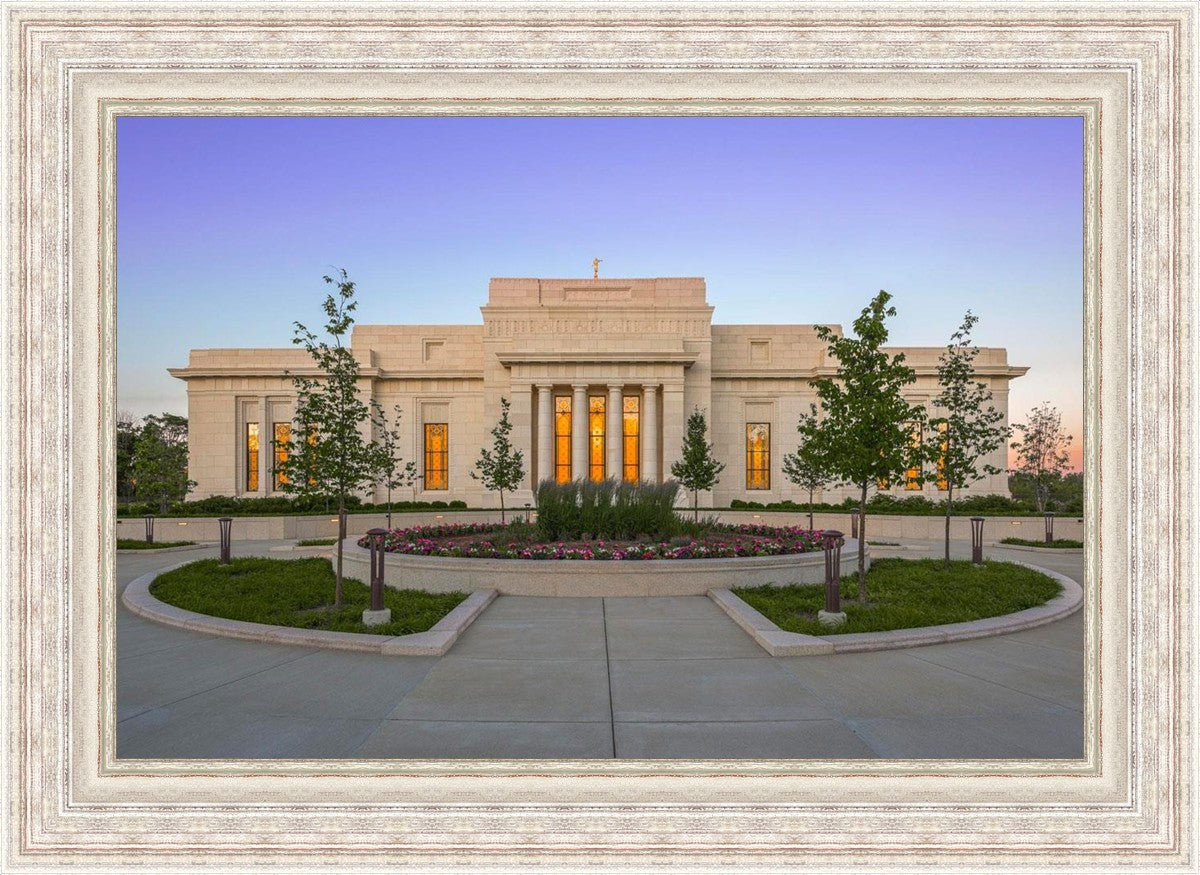 Indianapolis Temple Sunset