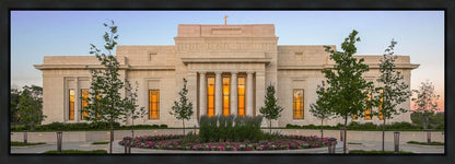 Indianapolis Temple Sunset Gallery Wrap