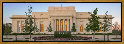 Indianapolis Temple Sunset Gallery Wrap