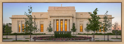 Indianapolis Temple Sunset Gallery Wrap