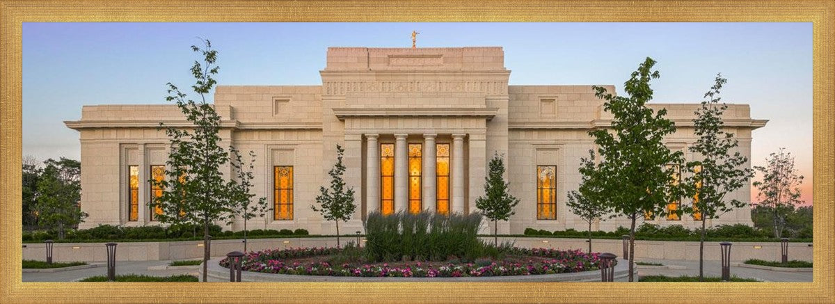 Indianapolis Temple Sunset